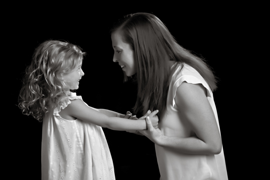 Mother Daughter Fine art portraits in Fairfax